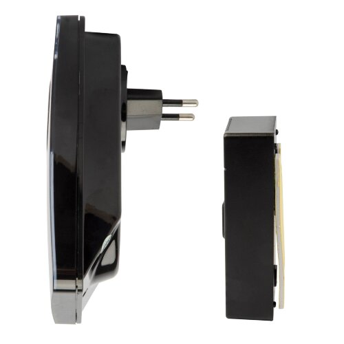 UDB-092W-R1T1-36S-BL Звонок электронный, 220В, 36 мелодий, Блистер, Черный - фото 2