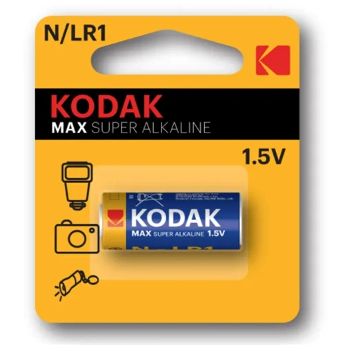 Элемент питания алкалиновый N/LR1 1.5В MAX SUPER Alkaline (блист. 1шт) KODAK Б0012842 - фото