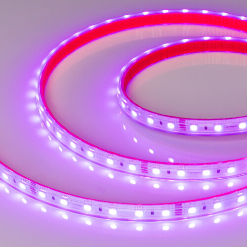 Светодиодная лента герметичная RTW-PS-B60-12mm 24V RGB (14.4 W/m, IP67, 5060, 50m) (Arlight, 14.4 Вт/м, IP67) 024587(2) - фото