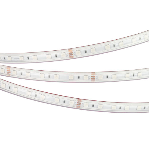 Светодиодная лента герметичная RTW-PS-В60-12mm 24V RGB (14.4 W/m, IP67, 5060, 50m) (Arlight, 14.4 Вт/м, IP67) 024587(2) - фото 2