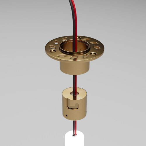 Встраиваемое крепление для круглого гибкого неона Full light латунь - Фото 3