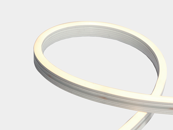 Лента светодиодная неоновая, 144 LED/м, 9,6 Вт/м, 24В , IP67, Цвет: Холодный белый, NE-CC2120-24-9.6-W. Фото 2