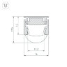 Профиль PDS-REGULOR-2000 ANOD (Arlight, Алюминий) 013874 - фото 6