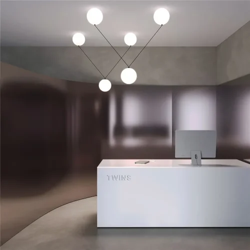 Подвесной светильник Twins 3000K 26Вт (Черный) - фото 4