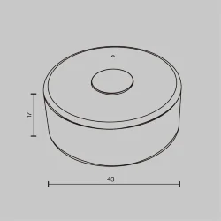 Пульт для светодиодной ленты DIM 1 зона (Белый)