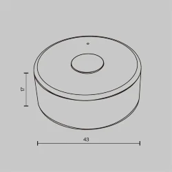 Пульт для светодиодной ленты DIM 1 зона (Белый)