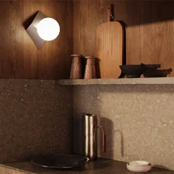 Настенный светильник (бра) Cubeo G9х1 (Платина)