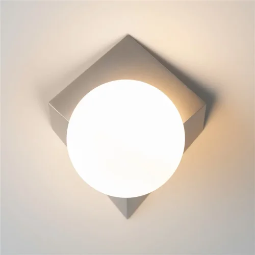 Настенный светильник (бра) Кубео / Cubeo G9х1 (Платина) MOD445WL-01PT - фото 5