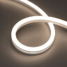 Светодиодная лента герметичная MOONLIGHT-SIDE-A140-12x24mm 24V Day4000 (9.6 W/m, IP68, 5m, wire x2) (Arlight, Вывод прямой, 3 года) 038798 - фото