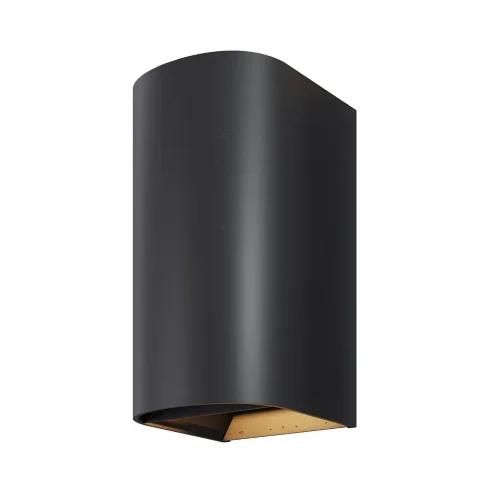 Настенный светильник Драп / Drape 3000K 20Вт IP 65 (Черный) O526WL-L20B3K - фото