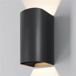 Настенный светильник Драп / Drape 3000K 20Вт IP 65 (Черный) O526WL-L20B3K