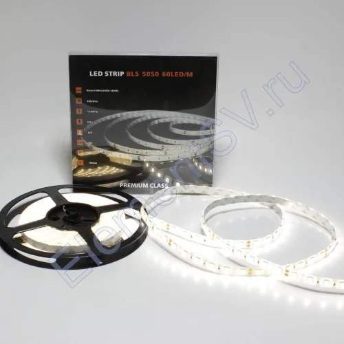 Светодиодная лента Class Premium, 5050, 60 led/m, Day White, 24V, IP65, А25 - фото.