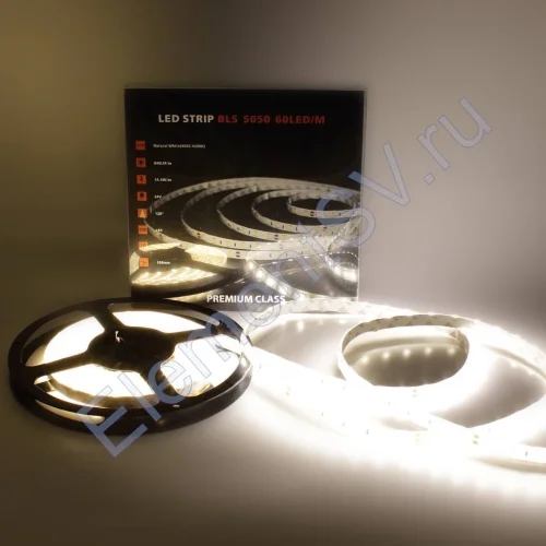 Светодиодная лента Class Premium, 5050, 60 led/m, Day White, 24V, IP65, А25 - фото 2.