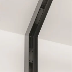 Угловой коннектор внутренний S35 накладной черный (Черный) TRA004ICL-21B