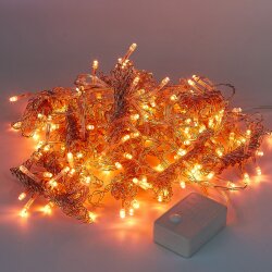 ULD-C3020-160-DTA AMBER IP20 Занавес светодиодный, 3х2м, 160 светодиодов, Янтарный свет, Провод прозрачный, TM Uniel