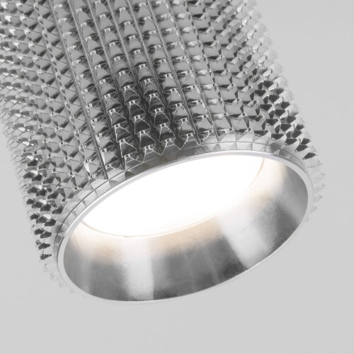 Basic System Трековый поворотный светильник GU10 Spike хром - Фото 3