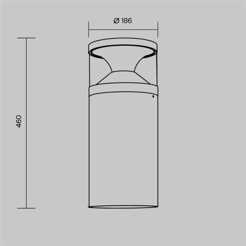Ландшафтный светильник Pyro 3000К 21Вт IP 65 (Черный) - фото 9