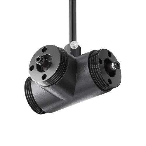 T-образный плоский коннектор для системы Shelf с вводом питания (Черный) - фото