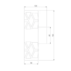 Настенный светодиодный светильник Fanc черный MRL LED 1023 (050336)