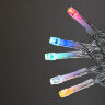 ULD-B25006-440-TTK MT2 IP44 Бахрома светодиодная с эффектом мерцания, 25м, Соединяемая, 440 светодиодов, Красный, желтый, зеленый, синий и белый свет, Провод прозрачный - фото 6