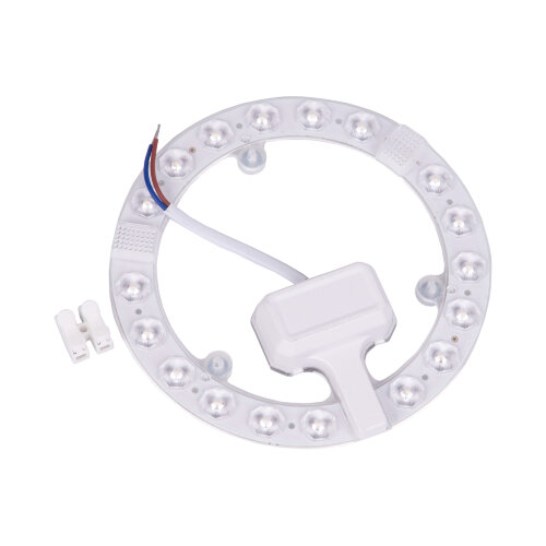 ULE-Q930-18W-4000K IP40 CLEAR Светильник-модуль светодиодный с драйвером, 220В, диаметр 155мм, Белый свет 4000K, Угол 180градусов, TM Volpe - фото 1