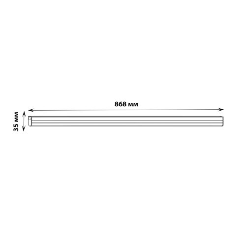 ULI-Q150 14W-4000K IP40 WHITE Светильник линейный светодиодный аналог Т5, 220В, с выключателем, Кабель и крепление в-к, Белый свет 4000K, Корпус белый, TM Volpe - фото 8