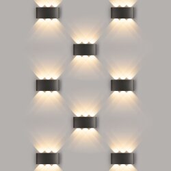 Пылевлагозащищенный светодиодный светильник Twinky Trio чёрный IP54 1551 Techno LED чёрный