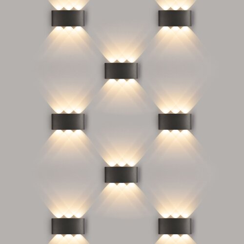 Пылевлагозащищенный светодиодный светильник Twinky Trio чёрный IP54 - Фото 3