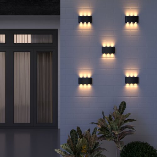 Пылевлагозащищенный светодиодный светильник Twinky Trio чёрный IP54 - Фото 4