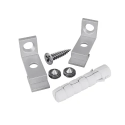 Комплект креплений для радиусного профиля с боковым свечением 2шт. (Белый)