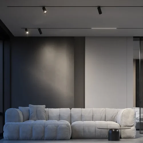 Slim Magnetic Трековый светильник с инновационной антибликовой решеткой 13W 4000K Kars черный 85524/01 - фото 4