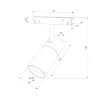 Slim Magnetic Трековый светильник с инновационной антибликовой решеткой 13W 4000K Kars черный 85524/01 - фото 8