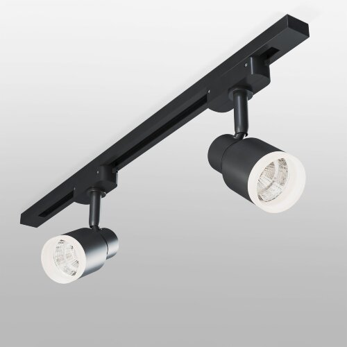 Трековый светодиодный светильник для однофазного шинопровода Molly Черный 7W 4200K - Фото 2