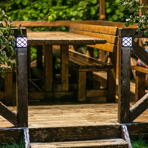 USL-F-155-PM110 BRUSSEL Cветильник настенный на солнечной батарее, 6 светодиодов, Белый свет, 1xАА Ni-Mh аккумулятор в-к, IP44, TM Uniel - фото 7