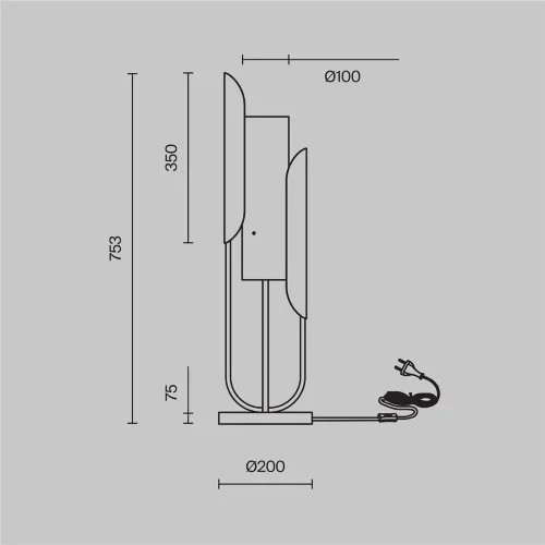 Настольный светильник Сipresso E14х1 40Вт (Золото) - фото 3