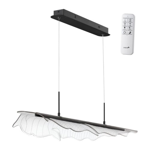 Светильник подвесной диммируемый со сменой цветовой температуры (беспроводной пульт ДУ в комплекте) «Novotech» 359323, серия: FOGLIO. Фото 1.