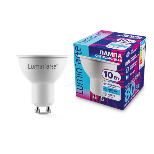 Светодиодная лампа Luminarte LSTD-PAR16-10W6KGU10 10Вт 6500K GU10 - фото.