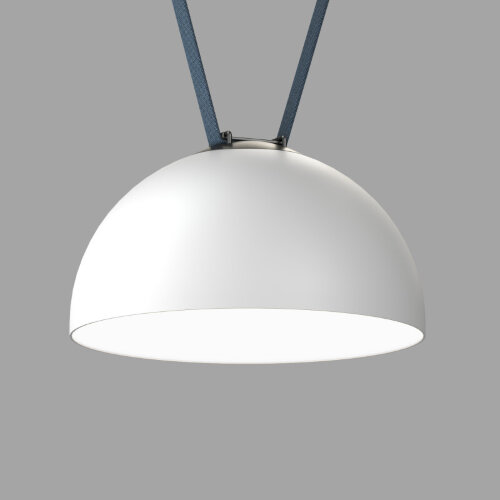 DK5562-WH+BK Cветильник для трека-ремня Belty, серия Flow со светодиодом, D300*H171мм, 48V DC, 28W, RA90, 120°, 4000K, IP20, белый с черным, алюминий. Фото 2