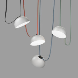 Cветильник для трека-ремня Belty, серия Flow со светодиодом, D300*H171мм, 48V DC, 28W, RA90, 120°, 4000K, IP20, белый с черным, алюминий, Denkirs DK5562-WH+BK