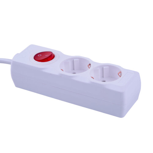 S-GCU2-1.5B WHITE Удлинитель серии Ultra, шнур 1.5м., 2 гнезда, 16A, с-з, Белый, TM Uniel - фото 5