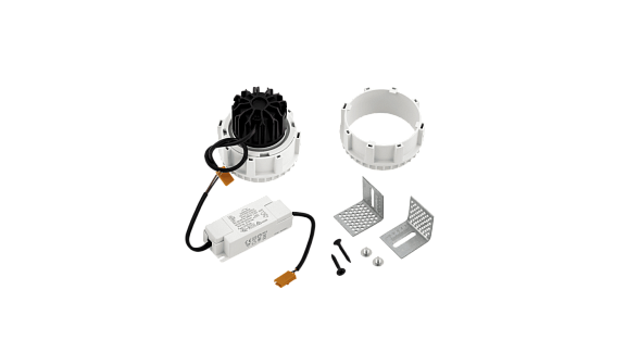 Светильник светодиодный потолочный встраиваемый , серия DL-TRE, Белый, 12Вт, IP44, Нейтральный белый (4000К), DL-TRE-1201-WH-NW. Фото 2