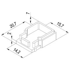 Заглушка для LC-LP-0616-1716 универсальная