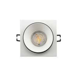 Встраиваемый светильник, IP 20, 50 Вт, GU10, черный, алюминий, Denkirs DK2402-BK