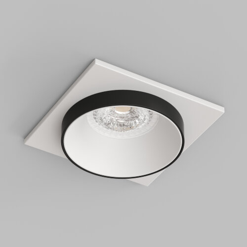 DK2402-BK Встраиваемый светильник, IP 20, 50 Вт, GU10, черный, алюминий. Фото 2