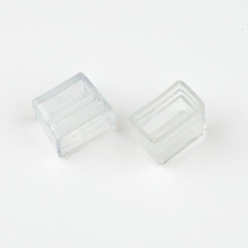UCW-N11 CLEAR 025 POLYBAG Изолирующий зажим заглушка для светодиодных лент ULS-N11 NEON 24В, 8x16мм, Цвет прозрачный, 25 штук в пакете, TM Uniel - фото 1