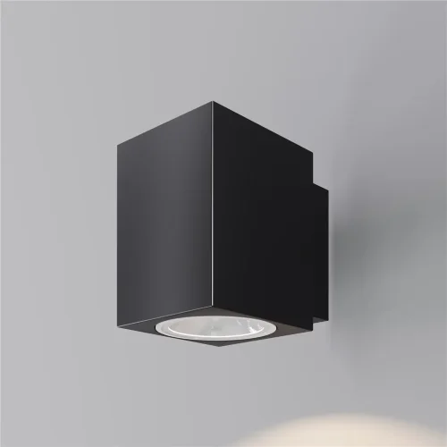 Настенный светильник Блок / Block 3000K 5Вт IP 65 (Черный) O507WL-L5B3K - фото 4