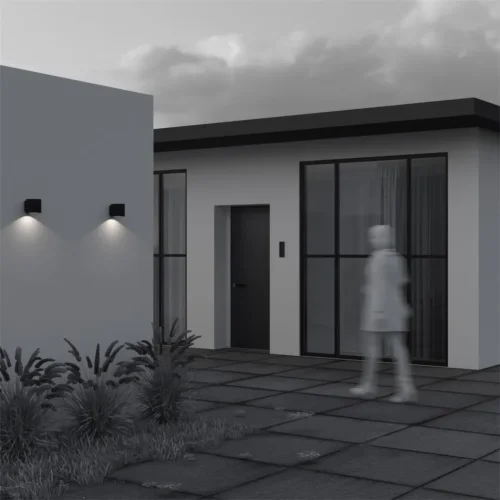 Настенный светильник Блок / Block 3000K 5Вт IP 65 (Черный) O507WL-L5B3K - фото 6