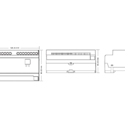 'Декодер DALI фазовый четырехканальный диммер 220В,, DALI-DT6-AC-DIM4-DIN 019614