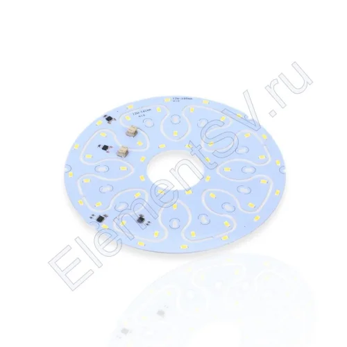 Светодиодная матрица 5730, 24+24 led, 220V, 12+12W, Ф185/161mm, D208, day white - фото.