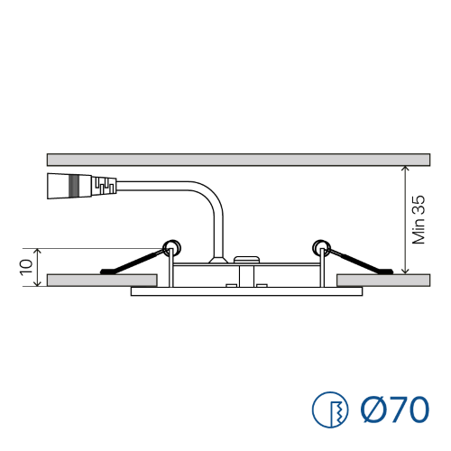 Точечный светодиодный светильник Luminarte DLUSWH-DLL5W 5Вт 4000К IP20 - фото 6